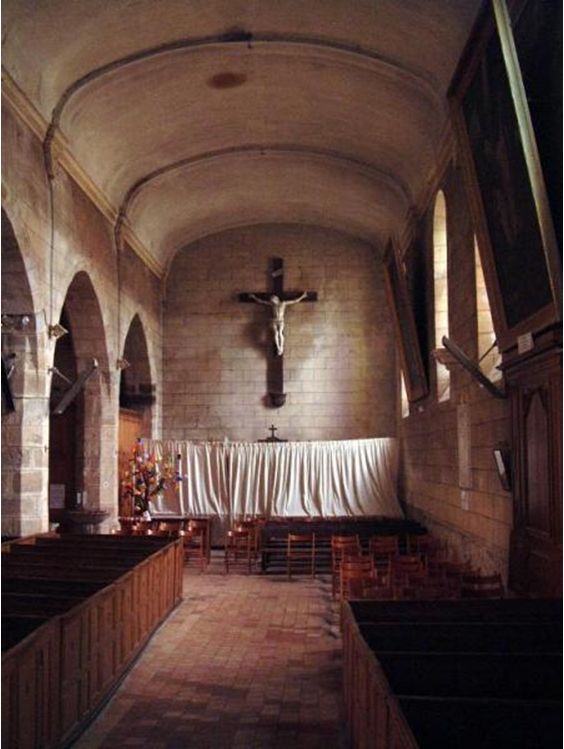 ancienne voute platre sur la nef